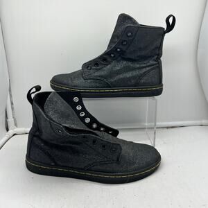 Dr. Martens Hackney Boots Womens 6 Punk Rock Glitter Combat